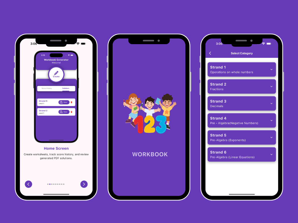 Workbook Generator — EdTech screenshot 1